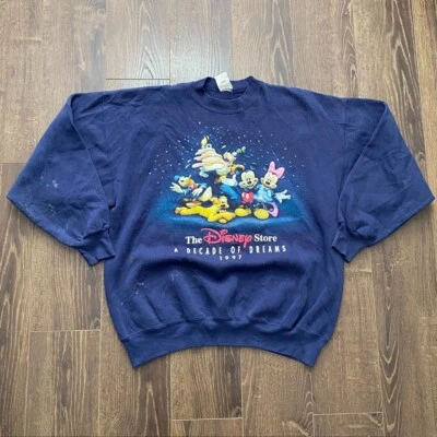 vintage 1997 the Disney store Disney parks crewneck   Size;Xl - Image 1 of 4