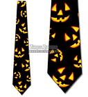 Happy Jack-o-Lantern Tie Smiling Pumpkin Ties Halloween Tie Men's Brand New