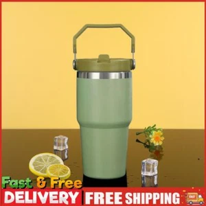 20/30oz Stroh Kaffee Vakuumflasche Edelstahl Reisebecher für Home Office Auto - Bild 1 von 27