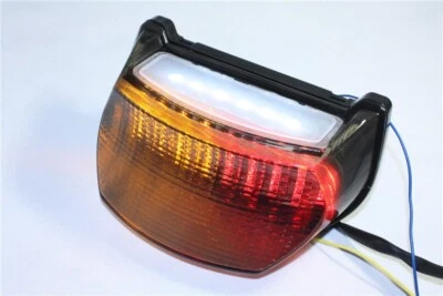 Luz trasera LED transparente señal de giro para Kawasaki Ninja ZX-7R/ZX750/ZX-7RR/ZX1100 Foto 1 de 4