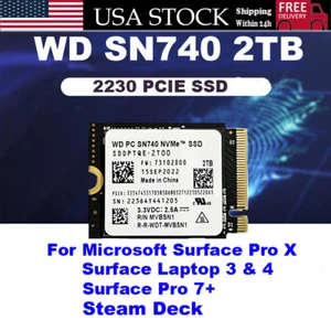 WD 2TB M.2 2230 SSD NVMe PCIe4x4 PC SN740 For Steam Deck ASUS ROG Dell Laptop - Picture 1 of 11