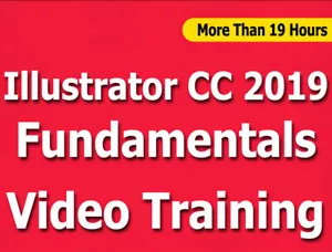 Learn Adobe Illustrator CC 2019 Fundamentals Video Training Tutorials CBT 19+ Hr - Afbeelding 1 van 1