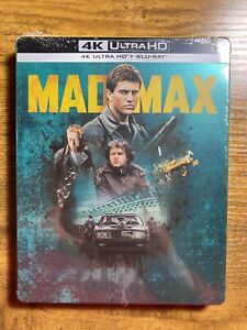 Mad Max w. Steelbook (4K UHD + Blu-ray, 1979, EU Import, Region Free) *NEW*