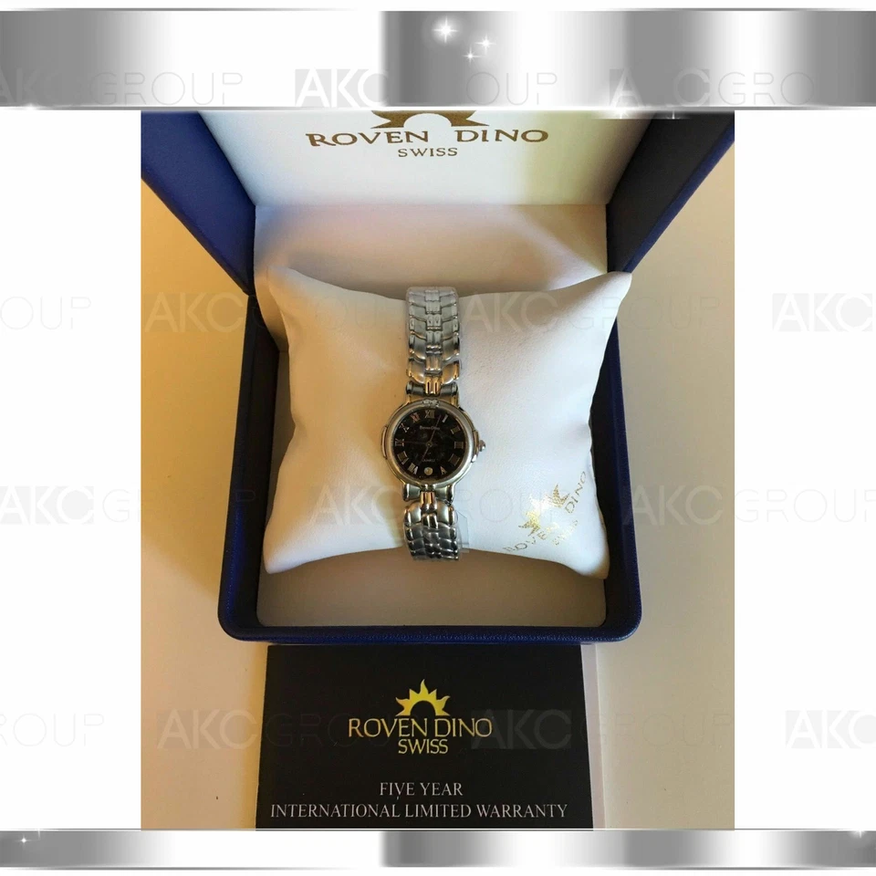 ROVEN DINO 2012LSS12 Swiss Movement Stainless Steel Mens Watch - Image 1 of 1