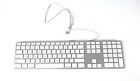 Apple White Aluminum Usb Wired Keyboard Imac Slim Silver Mac