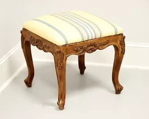 Mid 20th Century Walnut French Country Bench Footstool - A - Picture 1 of 9