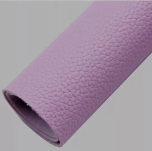 Solid Light Purple Litchi FAUX LEATHER ROLL 12" x 55" 1064698 Large pattern - Picture 1 of 1