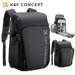 K&F Concept 25L Travel Camera Bag Backpack Rucksack DSLR Case for Nikon Canon - Picture 1 of 43