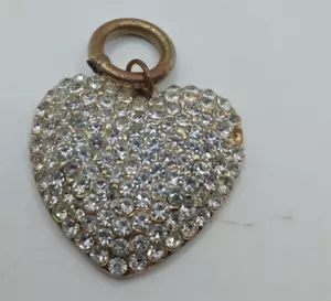 12 Karat herzförmiger Halskette Anhänger Zirkonia - Bild 1 von 2