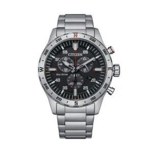 Citizen Orologio Uomo Eco drive OF Outdoor Crono 43mm Quadrante Nero AT2520-89E - Foto 1 di 1