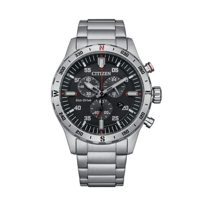 Citizen Orologio Uomo Eco drive OF Outdoor Crono 43mm Quadrante Nero AT2520-89E - Immagine 1 di 1