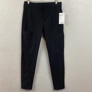 Athleta Black Wander Stash Skinny Pants Mid Rise Size 8 Petite New - Picture 1 of 11