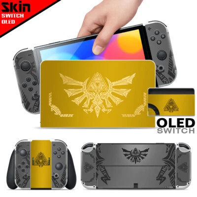Protector de pantalla The Legend of Zelda dorado amarillo para Nintendo Switch OLED  Foto 1 de 3