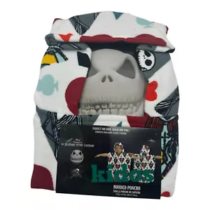 Poncho con cappuccio The Nightmare Before Christmas Jack e Sally telo mare piscina - Foto 1 di 2