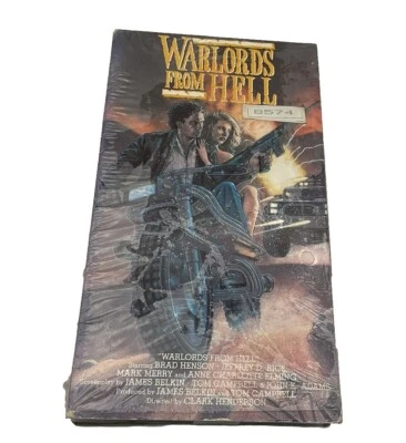 Warlords From Hell VHS Rare Retro Biker 80's WB US Brad Henson Clarke Henderson - Image 1 of 4