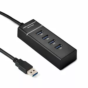 Adaptador de expansión divisor multi HUB USB 3.0 de 4 puertos alta velocidad para PC portátil - Imagen 1 de 9