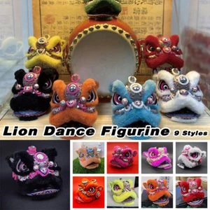 Lion Dance Figurine Car Dashboard Decor Resine Chinese Style Home Ornament - Picture 1 of 23