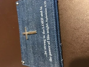 VISITENKARTENHALTER GLAUBE ZU HAUSE SEI STARK IN DER & DER KRAFT SEINER MACHT - Bild 1 von 6