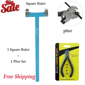 Archery BowString Brass Clip Pliers T-Square Ruler Compound Recurve Bow Tool - Picture 1 of 6