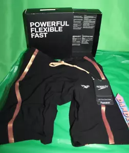 Speedo Fastskin Lzr Pure Intent Male Size 22 Black Rose Gold Swim Shorts - Picture 1 of 5