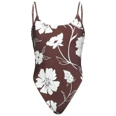 Maiô de uma peça estampado em tanque perna alta TORY BURCH - Margarida - Imagem 1 de 3