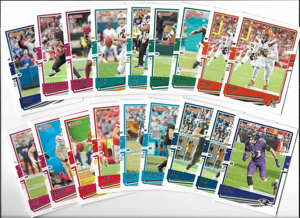 2020 Donruss Football  Singles  1-150 Base*Stars   Complete Your Set - Image 1 of 1