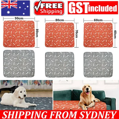 Washable Reusable Puppy Pet Cat Dog Training Pads Pee Mat Absorbent Cushion Bed - image 1 of 4