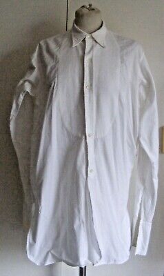 VINTAGE Cotone Bianco Marcella Sul Davanti Da Sera Camicia Austin Reed Regent St 15  Collo • 25.42€