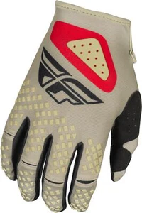 Youth Kinetic Sym Gloves Light Grey/Red/Black Ym - Picture 1 of 3