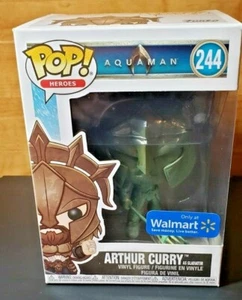 Funko POP! Aquaman: Arthur Curry Gladiator Walmart Exclusive 244 HEROES FREE SH. - Picture 1 of 1