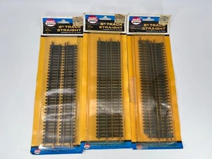 Model Power #21 HO 9" Straight Track 4 Piece Standard Fit Lot of 3 Open Pack - Picture 1 of 5