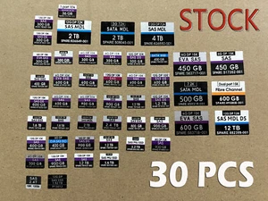 30PCS HP G6/G7 2.5"3.5"Tray Caddy Adhesive Stickers Labels FOR 500223/373211-001 - Afbeelding 1 van 38