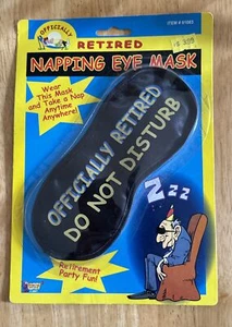 FORUM NOVELTIES OFFICIALLY RETIRED SLEEPING NAPPING FACE EYE MASK DO NOT DISTURB - Picture 1 of 2