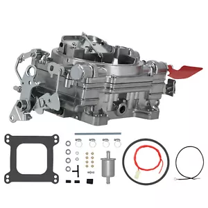 4 Barrel Carburetor Carb Kit for Chevy GMC Performer 1405 600CFM Manual Choke - Imagen 1 de 10