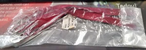 Flat Nylon Dog Collar 3/8" x 10" Red/White - Bag of 5 - Picture 1 of 2