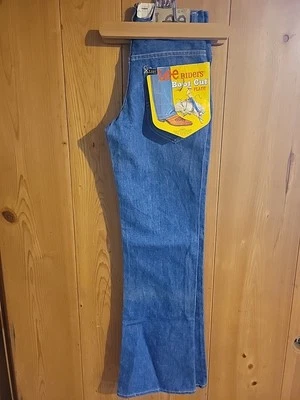 Pantalones de mezclilla acampanados vintage Deadstock NOS Lee Riders corte bota 25x32 (29" entrepierna) Foto 1 de 4