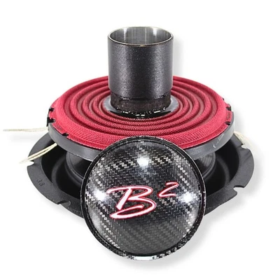 B2 Audio Rampage 8" Re-cone Kit Drop 2-Ohm 3" Coil Carbon Fiber