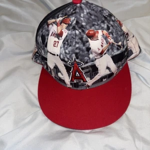 MLB ANAHEIM ANGELS Mike Trout Baseball Cap Hat State Farm Sixth Man Adult - Picture 1 of 3