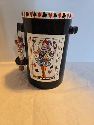 MUD PIE Joker Utensilio de Cerámica/Soporte para Vino/Tapón Súper Divertido y Caprichoso 8" Foto 1 de 4