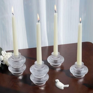 Vintage Candlestick Holders Set of 6, Dual Sided Candle Sticks Holder Decor f... - Picture 1 of 9