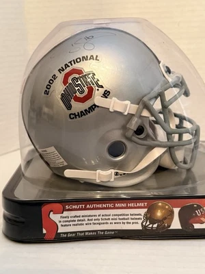 Minicasco de escombros de campeones nacionales del estado de Ohio 2002 Craig Kenzel autografiado Foto 1 de 4