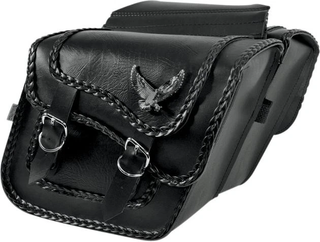 Alforjas Willie & Max Standard Black Magic Acento Eagle Motocicleta Foto 1 de 1