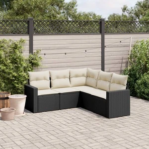 Gartenmöbel Sofa Garnitur Kissen Lounge Set Gartengarnitur Poly Rattan vidaXL - Bild 1 von 96