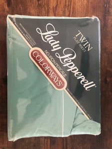 Lady Pepperell Colorways Twin Size Flat Sheet - Sea Green - NEW IN PACKAGE - Picture 1 of 6