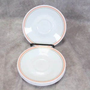 Corelle Peach Floral Saucers 6-1/4" Lot of 6 - Bild 1 von 7
