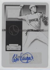 2015 Panini Contenders Printing Plate Black 1/1 Carlos Vargas #3 Auto 0d4