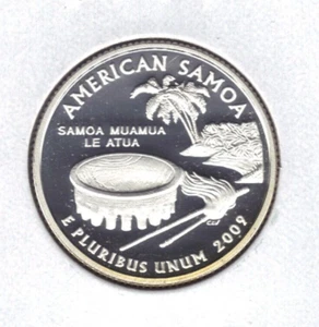 2009-S PROOF AMERICAN SAMOA D.C. and U.S. TERRITORIES STATE QUARTER - Picture 1 of 2
