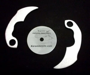 Training Aluminum Karambit Knife Pencak Silat DVD Video Practice Kerambit - Picture 1 of 2