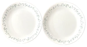 Corelle COUNTRY COTTAGE piatti verde bordo floreale 10 1/4" lotto di 2 - Foto 1 di 6