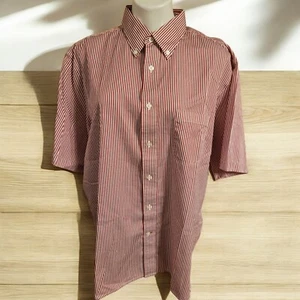 Daniel Cremieux Collection Red Striped Button Down Shirt Mens Sz XL - Picture 1 of 4